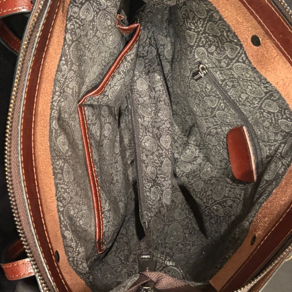 Maison de Beauté Marseille Leather Tote Bag with Pouch - Picture 3 of 4